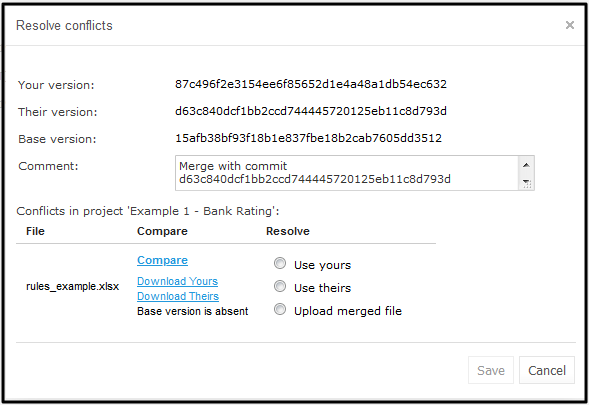Resolve Git conflicts