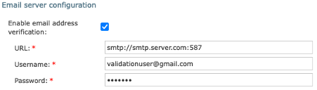 Email Verification in Admin Tab