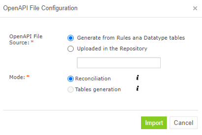 OpenAPI Reconciliation Mode