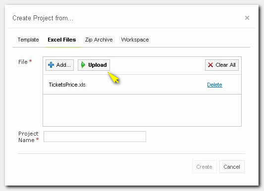 Figure 6: Upload Excel file
